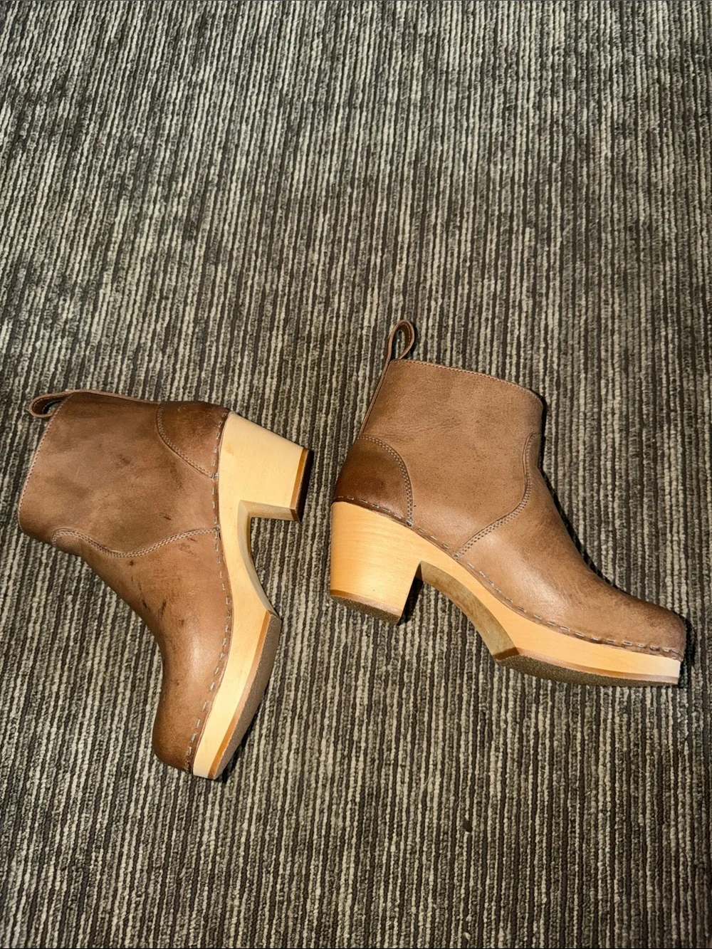 Swedish Hasbeens Zip It Emy Boots Size 37